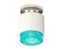 Ambrella XS7510082 Комплект накладного светильника с композитным хрусталем SWH/BL
