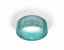 Ambrella XC6512043 Комплект встраиваемого светильника с композитным хрусталем SWH/BL