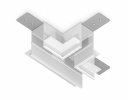Ambrella GL1041 Коннектор Т-образный для встраиваемого шинопровода под ГКЛ 12,6мм Magnetic 220V WH