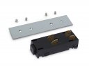 Ambrella GL1106 Коннектор питания прямой с соединителем для шинопровода Magnetic 220V BK