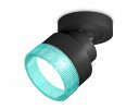 Ambrella XM8102043 Комплект накладного поворотного светильника с композитным хрусталем SBK/BL