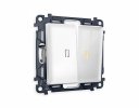 Ambrella MA104030 Комплект механизма 2-клавишного проходного выключателя с подсветкой 3200K