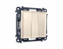 Ambrella MA325010 Комплект механизма 3-клавишного выключателя с подсветкой ALFA