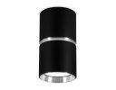 Ambrella TN213116 Накладной точечный светильник GU10 BK/CH черный/хром