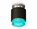 Ambrella XS7511082 Комплект накладного светильника с композитным хрусталем SBK/PSL/BL