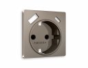 Ambrella AP6400 Лицевая панель ALFA (Темная бронза матовый) для электрической розетки
