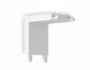 Ambrella GV1103 Коннектор угловой внутренний для накладного шинопровода Magnetic Ultra Slim