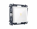 Ambrella MA102030 Комплект механизма 1-клавишного проходного выключателя с подсветкой 3200K
