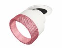 Ambrella XM8101542 Комплект встраиваемого поворотного светильника с композитным хрусталем SWH/PI
