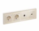 Ambrella MA313030 Комплект механизма TV розетки проходной ALFA