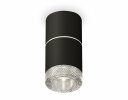 Ambrella XS7402142 Комплект накладного светильника с композитным хрусталем SBK/CL