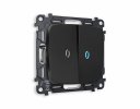 Ambrella MO804040 Комплект механизма 2-клавишного проходного выключателя с подсветкой 10000K