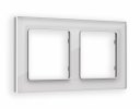 Ambrella AF330402 Рамка ALFA Platos (Серебро Стекло органическое) 2-ая