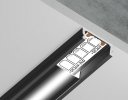 Ambrella GP1700BK/BK Алюминиевый профиль накладной 2000*15.5*6