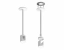 Ambrella A9226 Крепеж накладной Techno Ring WH белый D20*200mm