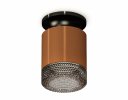 Ambrella XS7404102 Комплект накладного светильника с композитным хрусталем SCF/BK