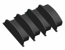 Ambrella GP8210 Заглушка BK черный 18*4 для накладного гибкого алюминиевого профиля