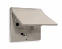 Ambrella AP3680 Лицевая панель ALFA (Серо-бежевый матовый) для электрической розетки