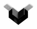 Ambrella GL1032 Коннектор угловой для накладного шинопровода Magnetic 220V BK