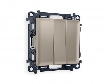 Фотография товара 'Ambrella MA365010 Комплект механизма 3-клавишного выключателя ALFA'