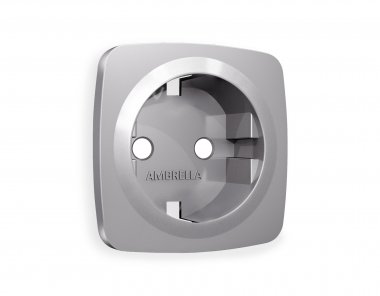 Фотография товара 'Ambrella OP5060 Лицевая панель OMEGA (Сталь матовый) для электрической розетки'