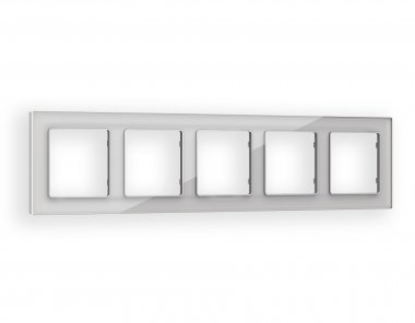 Фотография товара 'Ambrella AF330405 Рамка ALFA Platos (Серебро Стекло органическое) 5-ая'