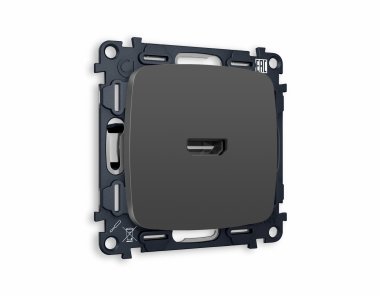 Фотография товара 'Ambrella MO914010 Комплект механизма розетки HDMI 2.0 OMEGA'