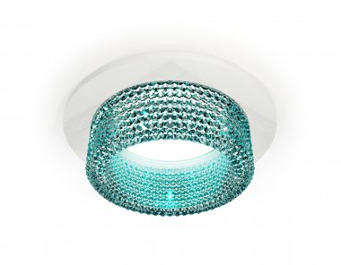 Фотография товара 'Ambrella XC6512043 Комплект встраиваемого светильника с композитным хрусталем SWH/BL'