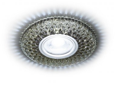 Фотография товара 'Ambrella S333 BK/CLD Встраиваемый точечный светильник со светодиодной лентой MR16+3W'