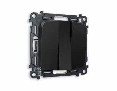 Фотография товара 'Ambrella MO805010 Комплект механизма 3-клавишного выключателя OMEGA'