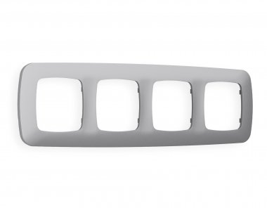 Фотография товара 'Ambrella OF140504 Рамка OMEGA Ecta (Сталь матовый) 4-ая'