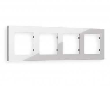 Фотография товара 'Ambrella AF220404 Рамка ALFA Techno (Серебро глянец) 4-ая'