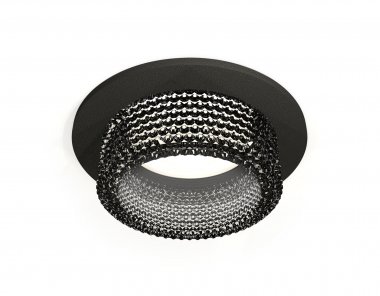 Фотография товара 'Ambrella XC6513041 Комплект встраиваемого светильника с композитным хрусталем SBK/BK'