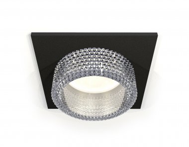 Фотография товара 'Ambrella XC6521040 Комплект встраиваемого светильника с композитным хрусталем SBK/CL'
