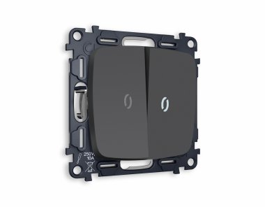 Фотография товара 'Ambrella MO904015 Комплект механизма 2-клавишного выключателя с подсветкой 5600K'