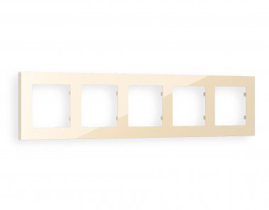 Фотография товара 'Ambrella AF220305 Рамка ALFA Techno (Бежевый глянец) 5-ая'