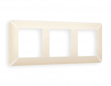 Фотография товара 'Ambrella AF110303 Рамка ALFA Line (Бежевый глянец) 3-ая'