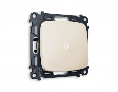 Фотография товара 'Ambrella MO302035 Комплект механизма 1-клавишного проходного выключателя с подсветкой 5600K'