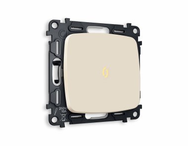 Фотография товара 'Ambrella MO322030 Комплект механизма 1-клавишного проходного выключателя с подсветкой 3200K'