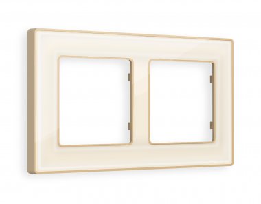 Фотография товара 'Ambrella AF580342 Рамка ALFA Arctic (Бежевый Стекло органическое/Шампань) 2-ая'