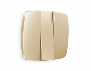 Фотография товара 'Ambrella OP6050 Лицевая панель OMEGA (Шампань) для 3-клавишных выключателей'