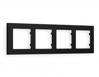 Фотография товара 'Ambrella AF220704 Рамка ALFA Techno (Черный матовый) 4-ая'