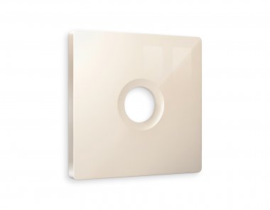 Фотография товара 'Ambrella AP3130 Лицевая панель ALFA (Бежевый глянец) для TV розетки'