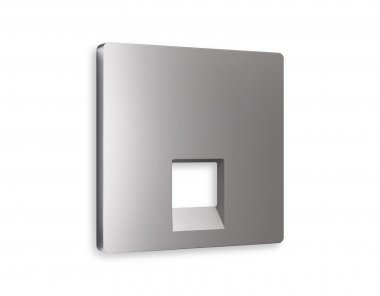 Фотография товара 'Ambrella AP5120 Лицевая панель ALFA (Сталь матовый) для компьютерной/телефонной розетки'