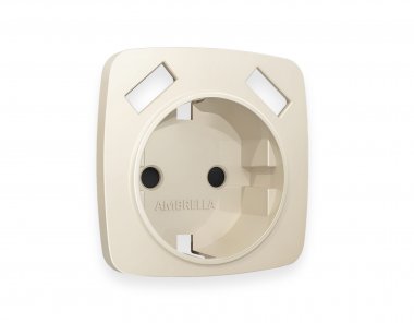 Фотография товара 'Ambrella OP3290 Лицевая панель OMEGA (Бежевый матовый) для электрической розетки'