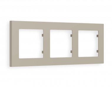 Фотография товара 'Ambrella AF220363 Рамка ALFA Techno (Серо-бежевый матовый) 3-ая'