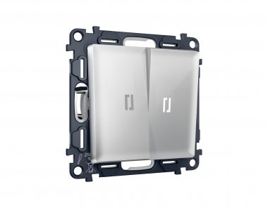 Фотография товара 'Ambrella MA404035 Комплект механизма 2-клавишного проходного выключателя с подсветкой 5600K'