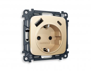 Фотография товара 'Ambrella MO610010 Комплект механизма электрической розетки OMEGA'