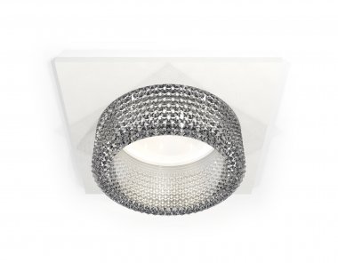 Фотография товара 'Ambrella XC6520040 Комплект встраиваемого светильника с композитным хрусталем SWH/CL'