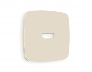 Фотография товара 'Ambrella OP3340 Лицевая панель OMEGA (Бежевый матовый) для HDMI розетки'